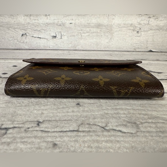 Louis Vuitton Porte Tresor Etui Papier Trifold Wallet Monogram Canvas Leather - Picture 3 of 16